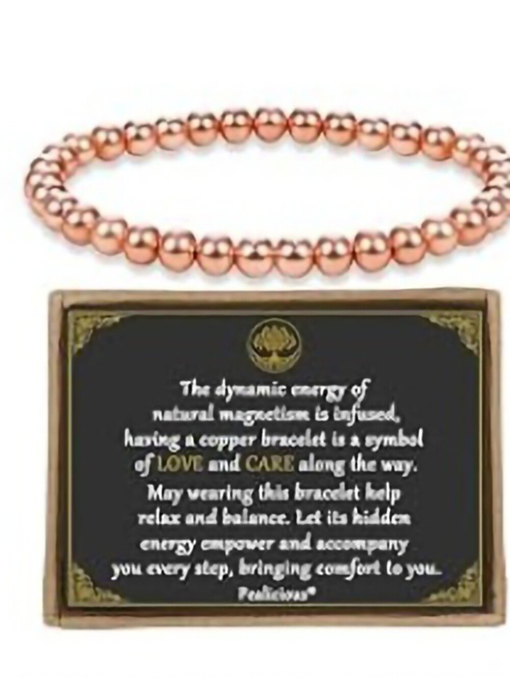 Pure Copper Bead Stretch Bracelet